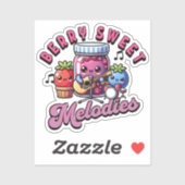 Schattigee bessen Jamming Sweet Melodies Sticker (Vel)