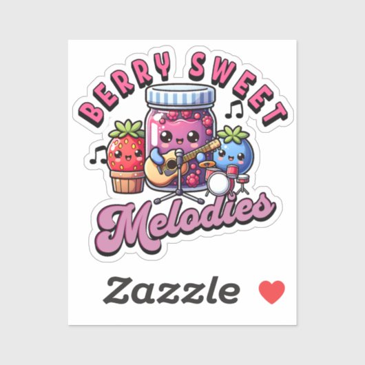 Schattigee bessen Jamming Sweet Melodies Sticker (Vel)