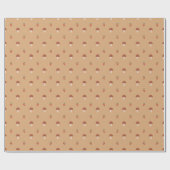 Schattigee bessen Patroon Wrapping Paper Roll Cadeaupapier (Vlak)