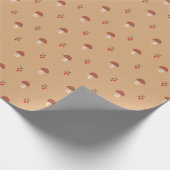 Schattigee bessen Patroon Wrapping Paper Roll Cadeaupapier (Hoek)