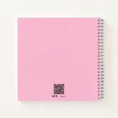 Schattigee "Best Mom Ever" Hart 3-Foto, Roze & Wit Notitieboek (Achterkant)