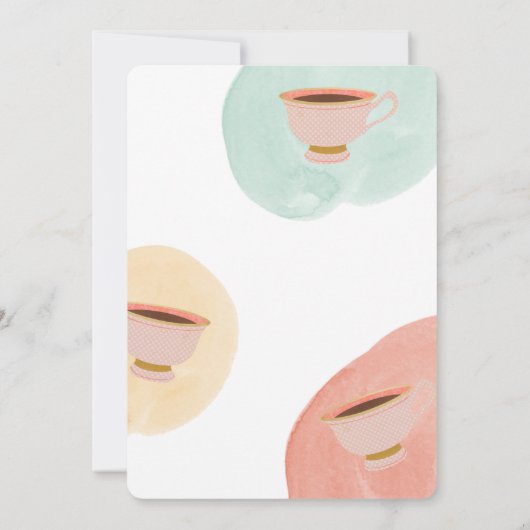 Schattigee Best-Teas Galentine's Day Party Kaart (Achterkant)