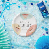 Schattigee Best-Teas Galentine's Day Party Papieren Bordje (Feest)