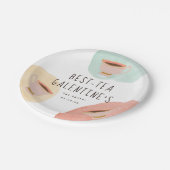 Schattigee Best-Teas Galentine's Day Party Papieren Bordje (Gekanteld)