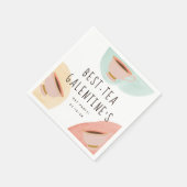 Schattigee Best-Teas Galentine's Day Party Servet (Hoek)