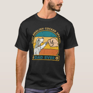 Schattigee Beste Engels Cocker Spaniel Dad Dog T-shirt