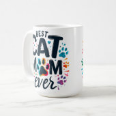 Schattigee beste kattenmoeder ooit koffiemok (Voorkant links)