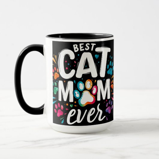 Schattigee beste kattenmoeder ooit mok (Links)