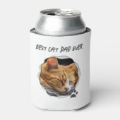 Schattigee beste kattenvader ooit foto blikjeskoeler (Blikje Voorkant)