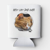 Schattigee beste kattenvader ooit foto blikjeskoeler (Achterkant)