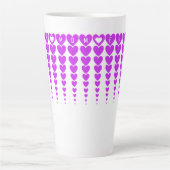 Schattigee Beste Mama Ooit, Neon Paarse Roze Harte Latte Mok (Voorkant)