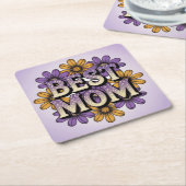 Schattigee beste moeder Onderzetter set (Schuin)