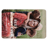 Schattigee BESTE MUMMY OOIT Hart Moederdag Foto Magneet (Horizontaal)