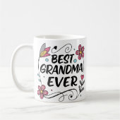 Schattigee Beste Oma Ooit Bloemen Koffie Mok (Links)