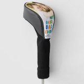 Schattigee BESTE PAPA OOIT Foto Kleurrijk Golfheadcover (Schuin)