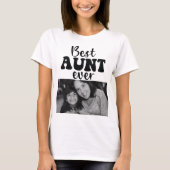 Schattigee beste tante ooit gepersonaliseerde foto t-shirt (Voorkant)