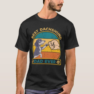 Schattigee beste teckel papa hond t-shirt