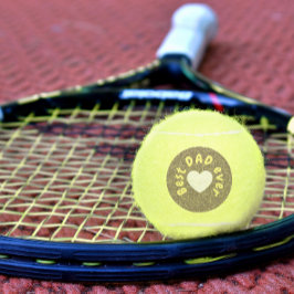Schattigee beste vader ooit typografie en hart vad tennisballen
