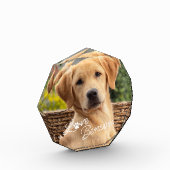 Schattigee Beste Vriend Afbeelding Love Paw Print  Fotoblokken (Links)