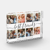 Schattigee Beste Vrienden Script Collage Fotoblokken (Links)