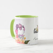 Schattigee beste vrienden voor altijd BFF Custom F Mok (Voorkant links)