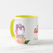 Schattigee beste vrienden voor altijd BFF Custom F Mok (Voorkant links)