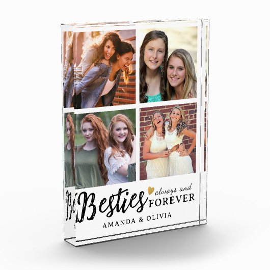 Schattigee Besties Altijd en Voor Altijd Custom Na Fotoblokken (Links)