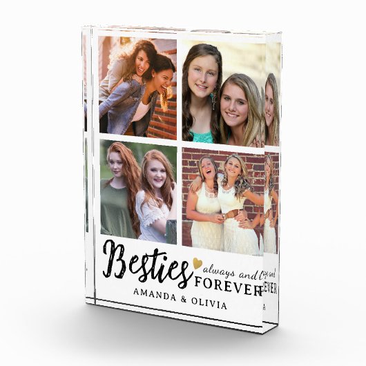 Schattigee Besties Altijd en Voor Altijd Custom Na Fotoblokken (Rechts)