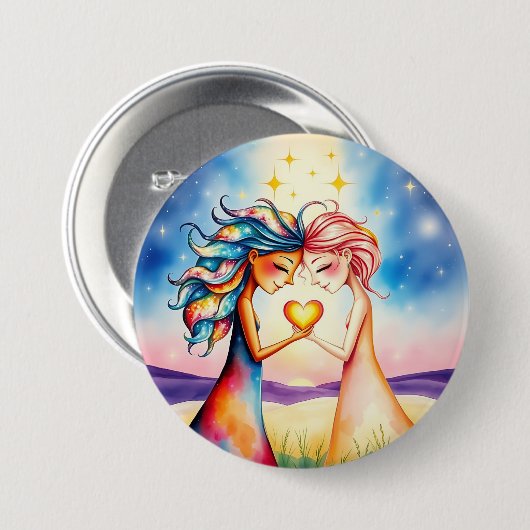 Schattigee Besties Button (Voorkant /achterkant)