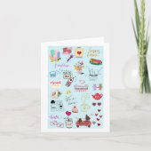 Schattigee Besties Collage Funny Galentine's Kaart (Voorkant)