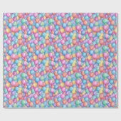 Schattigee betegelde ballonpatroonpartij cadeaupapier (Vlak)
