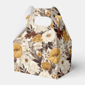 Schattigee betegelde Boho bloemen betegelde patroo Bedankdoosjes (Voorkant Zijde)