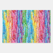 Schattigee betegelde kleurrijke sprinkles partij inpakpapier vel (Voorkant 2)