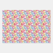 Schattigee betegelde koekjesparty inpakpapier vel (Voorkant 2)