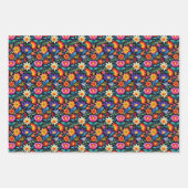 Schattigee betegelde Mexicaanse fiesta bloemen Inpakpapier Vel (Voorkant 2)