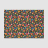 Schattigee betegelde Mexicaanse fiesta bloemen Tissuepapier (Voorkant)