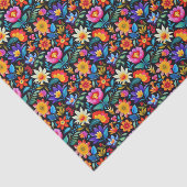 Schattigee betegelde Mexicaanse fiesta bloemen Tissuepapier (Detail)