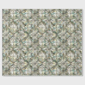 Schattigee betegelde Moeder van parelmoer patroon  Cadeaupapier (Vlak)