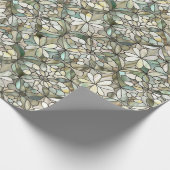 Schattigee betegelde Moeder van parelmoer patroon  Cadeaupapier (Hoek)