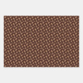 Schattigee betegelde motief koffiebonen inpakpapier vel (Voorkant)