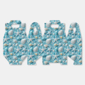 Schattigee betegelde Seashell Pattern Beach Party Bedankdoosjes (Ongevouwen)