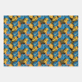 Schattigee betegelde Tropische bladpatroonpartij Inpakpapier Vel (Voorkant 2)