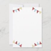 Schattigee bever 1e verjaardagsfeest kaart (Achterkant)