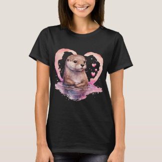 Schattigee bever liefde vrouwen T-shirt