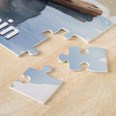 Schattigee Bever met Stick Kinder Gepersonaliseerd Legpuzzel (Zijkant)