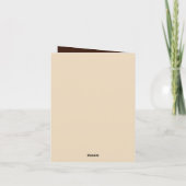 Schattigee bever tekst toevoegen voor elk doel kaart (Achterkant)