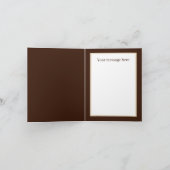 Schattigee bever tekst toevoegen voor elk doel kaart (Binnen)