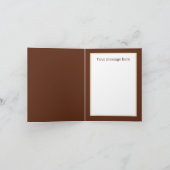 Schattigee bever tekst toevoegen voor elk doel kaart (Binnen)