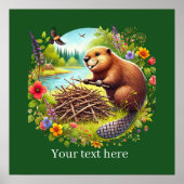 Schattigee beverliefhebbers aanpasbaar poster (Voorkant)