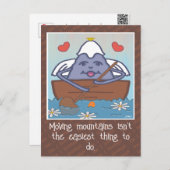 Schattigee bewegende bergengel aanmoediging briefkaart (Voorkant / Achterkant)